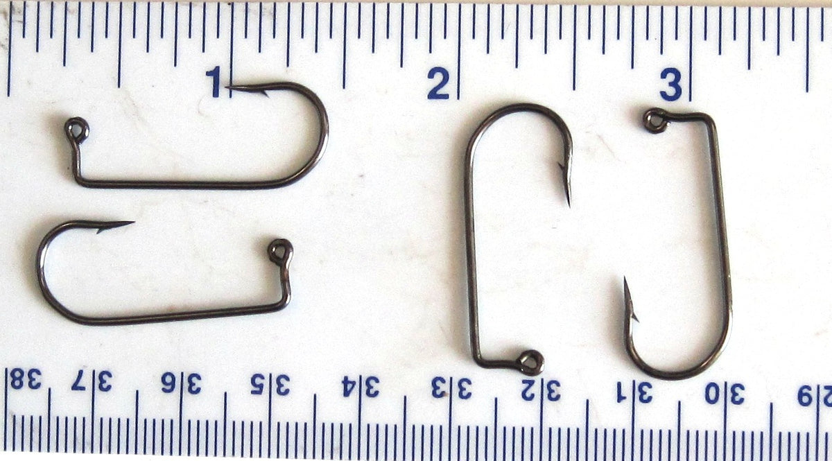 Matzuo Black Aberdeen Jig Fish Hooks Sz 1 - 3X Strong, Chemically Sharpened