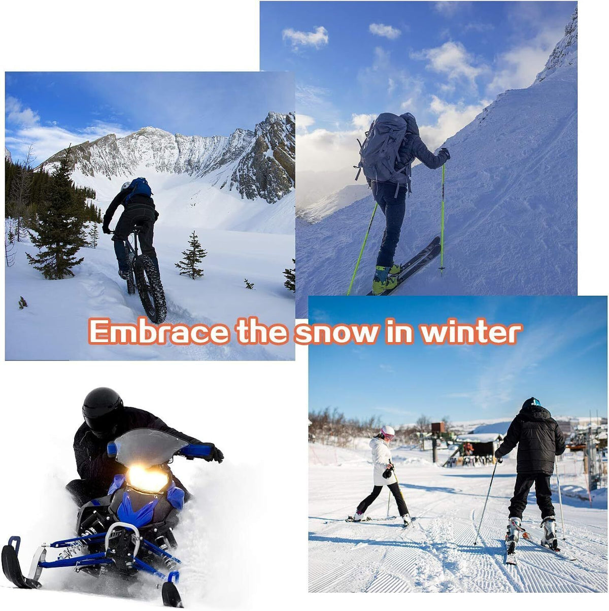 Winter Knitted Face Mask & Hat Set for Cycling Ski Warmth Men Women