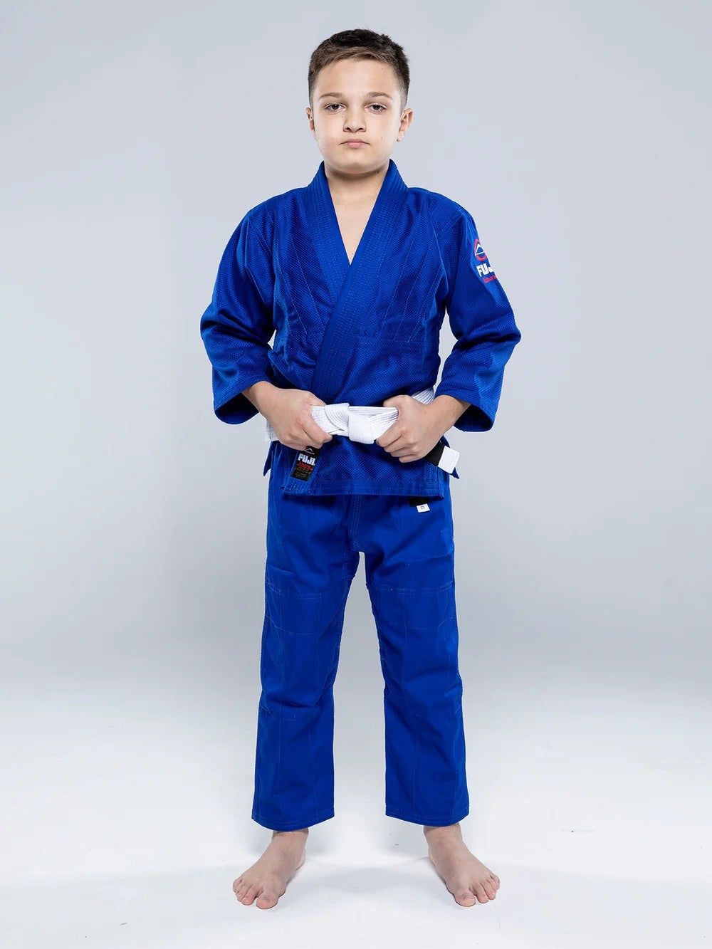 Kids Brazilian Jiu Jitsu Gi - Youth All-Around BJJ Uniform with Patches