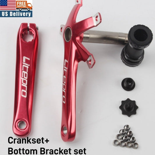 170mm Aluminum Crankset with 130BCD for Folding Road Bikes