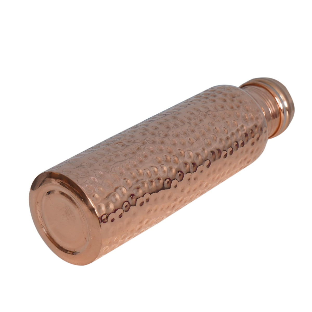 Copper Water Bottle 34 oz - Wide Mouth, Durable Pure Copper Design for Men & Women