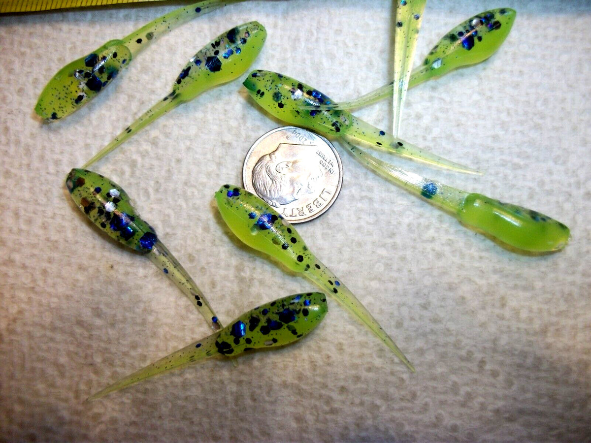 Fishing Lures - 1 3/4-Inch Chunky Glitter Crappie & Minnow Baits - Multiple Colors