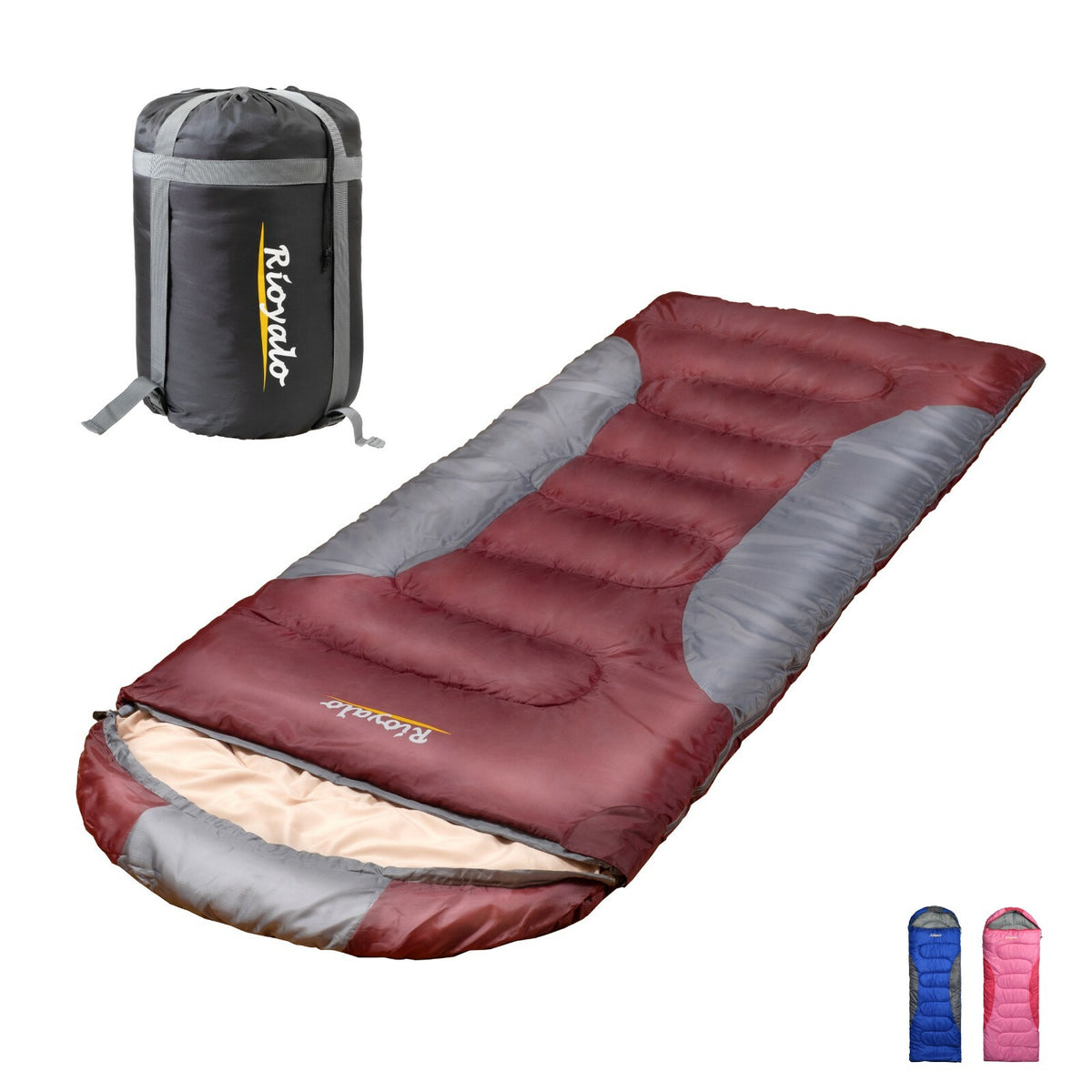 Zero Degree Winter Sleeping Bag for Camping & Hiking - Waterproof, Big & Tall