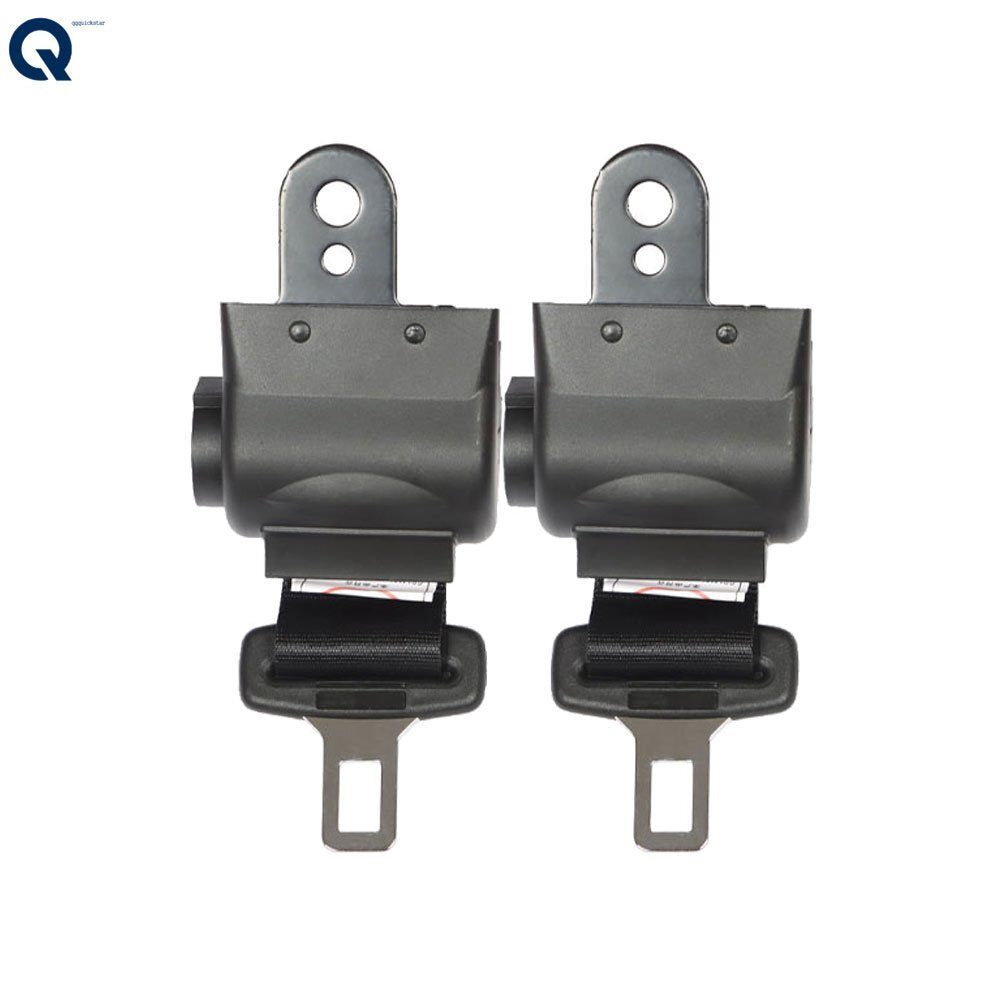 Retractable Golf Cart Seat Belts & Bracket Kit for EZGO Yamaha Club Car