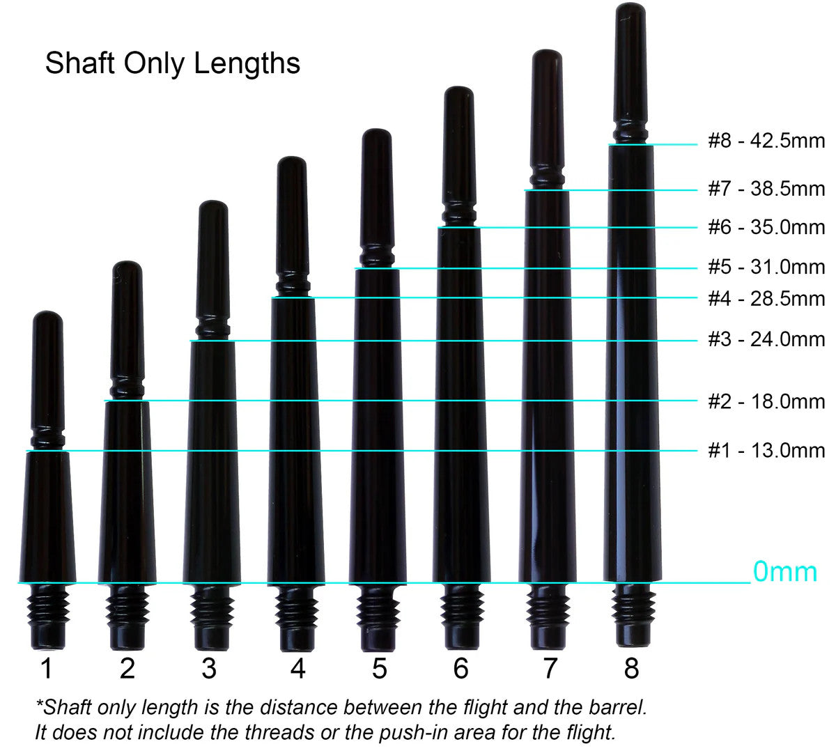 Duralumin Dart Shafts - Fit Flight Slim Locked Length #2