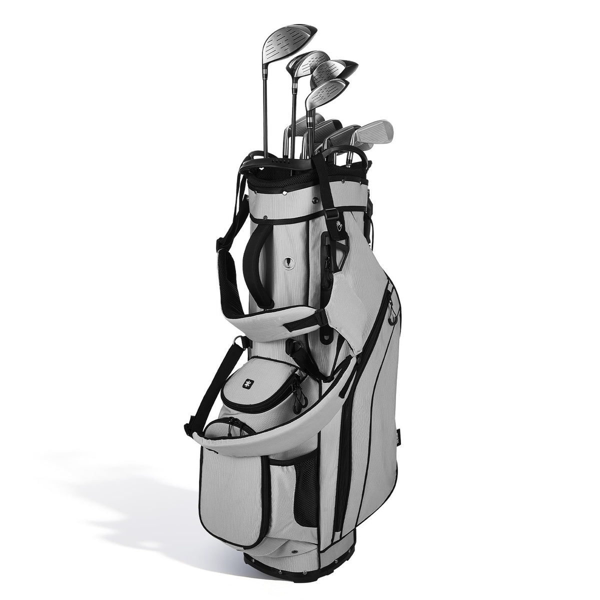 14-Way Golf Cart Bag with Dual Shoulder Straps & Rain Hood – Men & Women