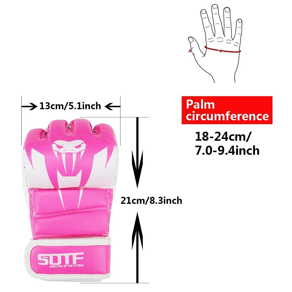 Adult Boxing Gloves Training Fight Gloves for Men Women - Durable Synthetic Leather
