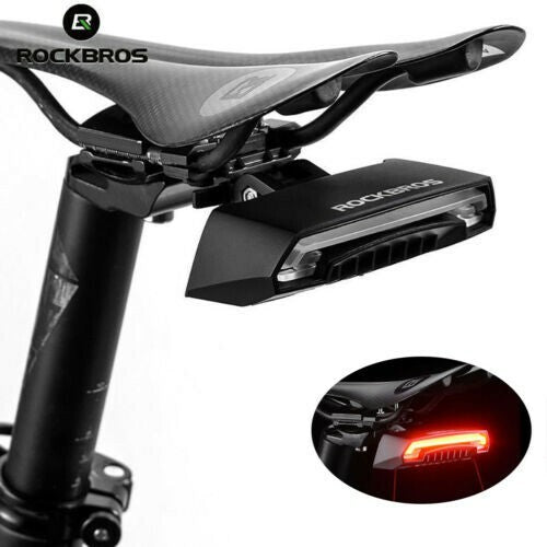 Bike Tail Light with Remote Control Waterproof Safety Signal