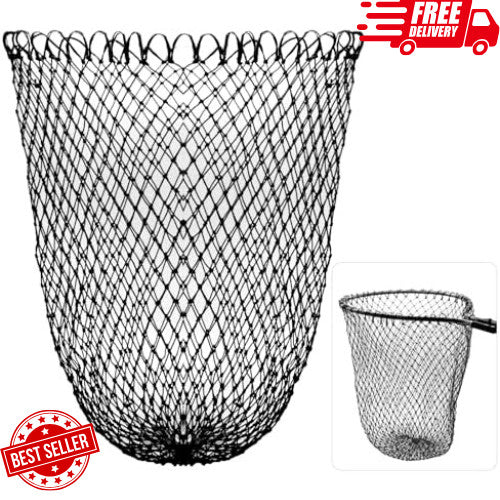 15.75-Inch Nylon Fishing Landing Net Replacement Mesh - Deep Catch & Release Net