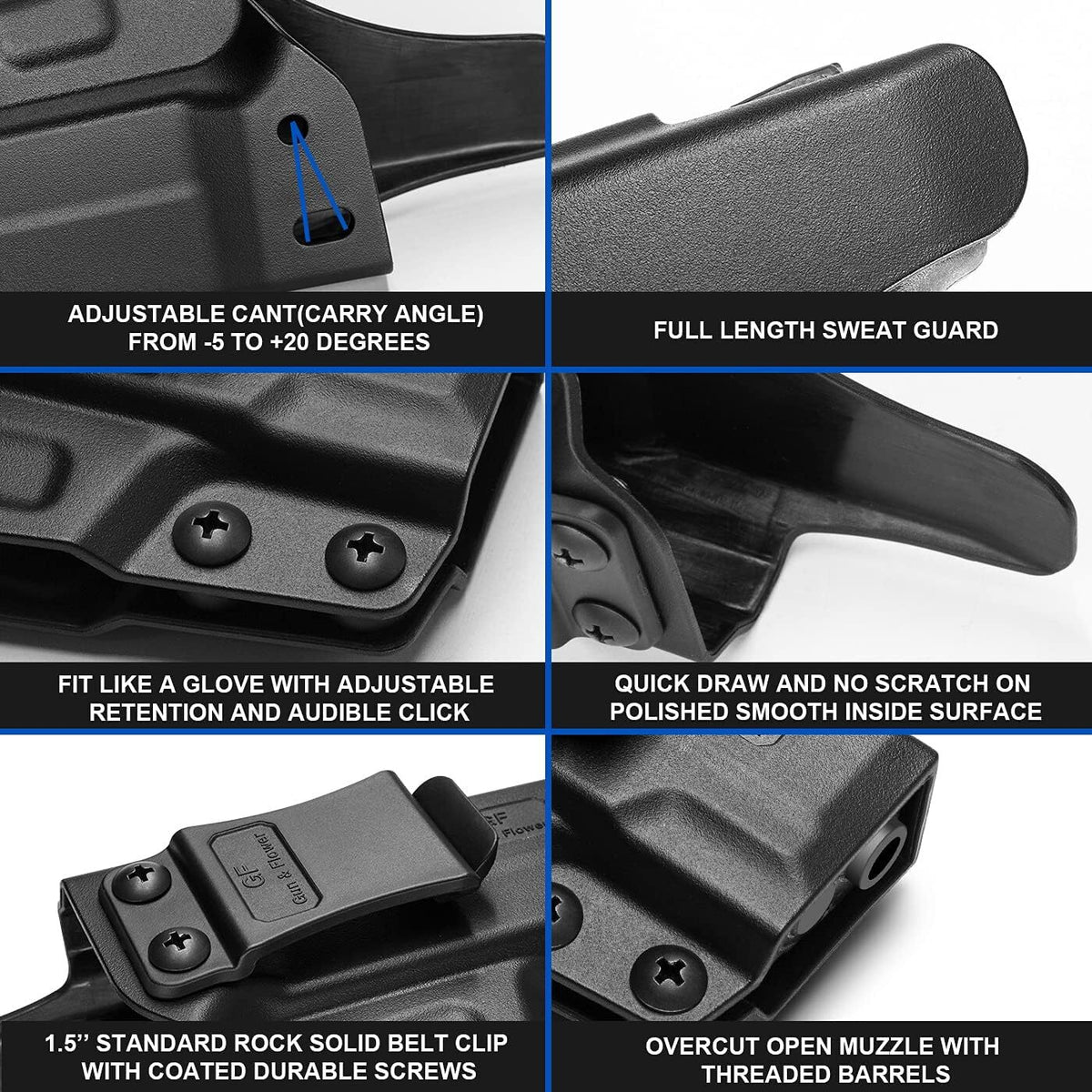Concealed Carry IWB Holster for S&W SD9 VE & SD40 VE - Right Hand
