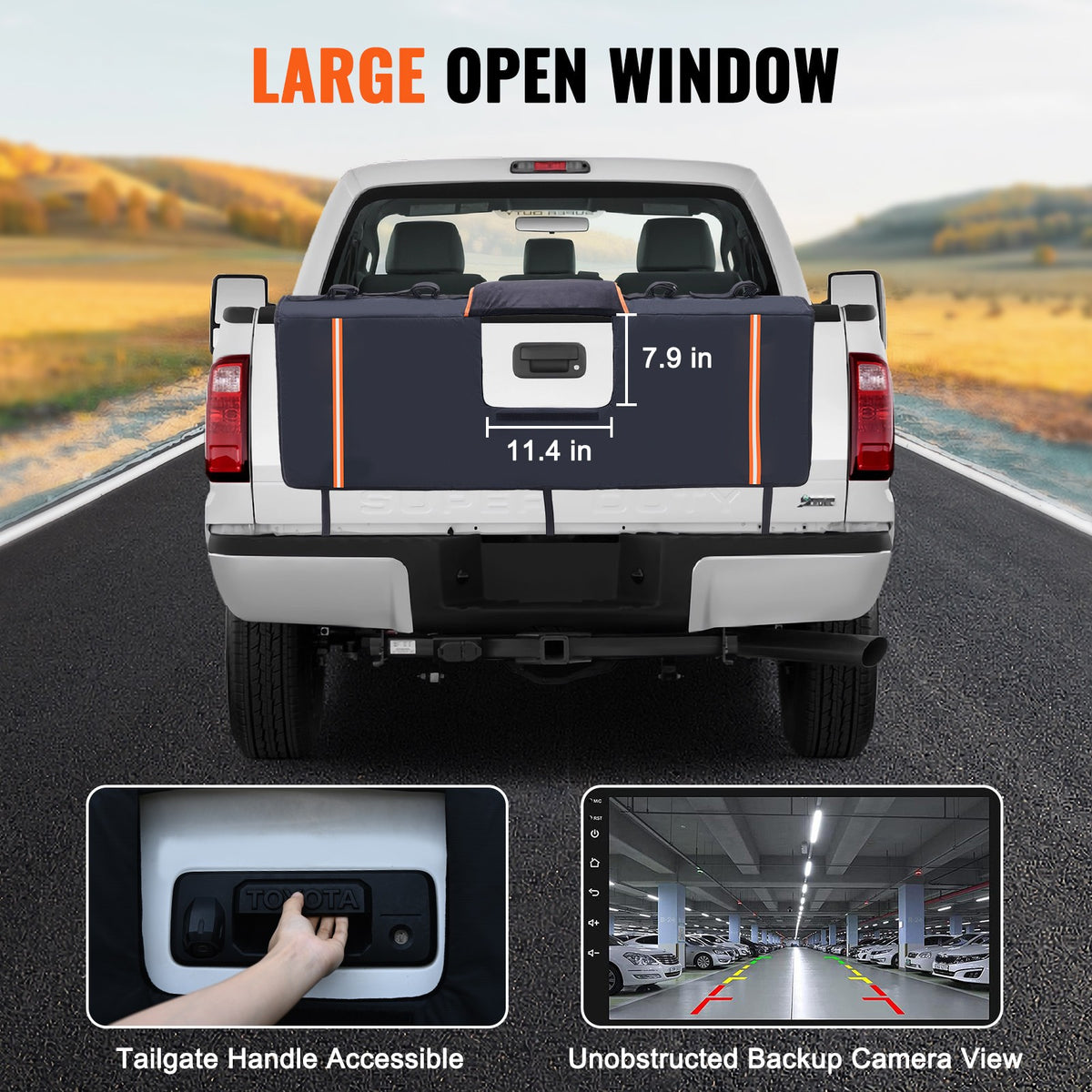 53-Inch Bike Tailgate Pad for Pickup Trucks - Fits 5 Bikes, Waterproof & Protective