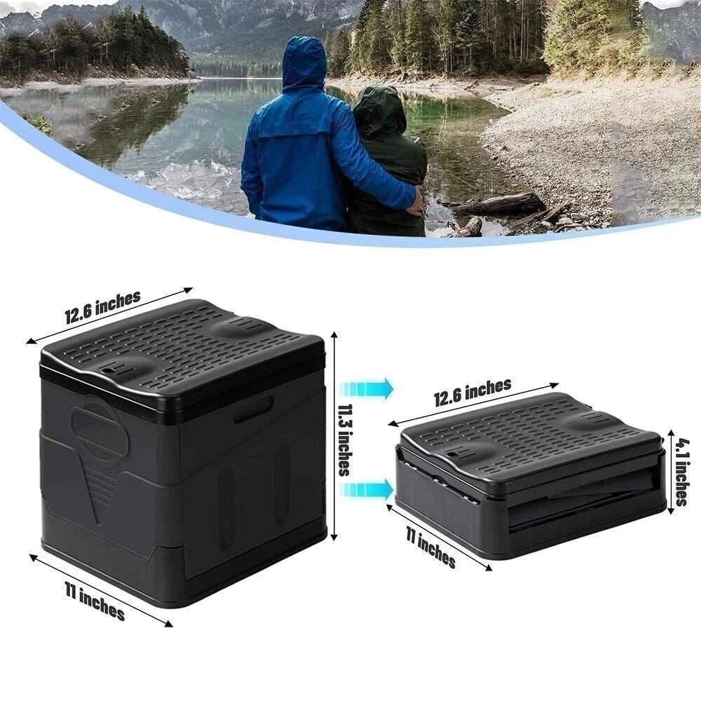 Portable Camping Toilet 20L Foldable Potty for Car Travel & Hiking Emergency