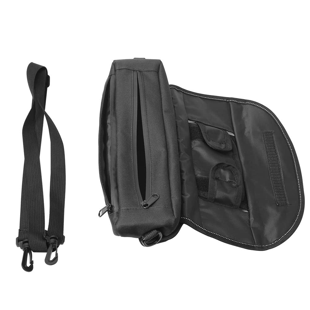 Waterproof Motorcycle Handlebar Storage Bag with Phone Touch Screen - Universal Fit