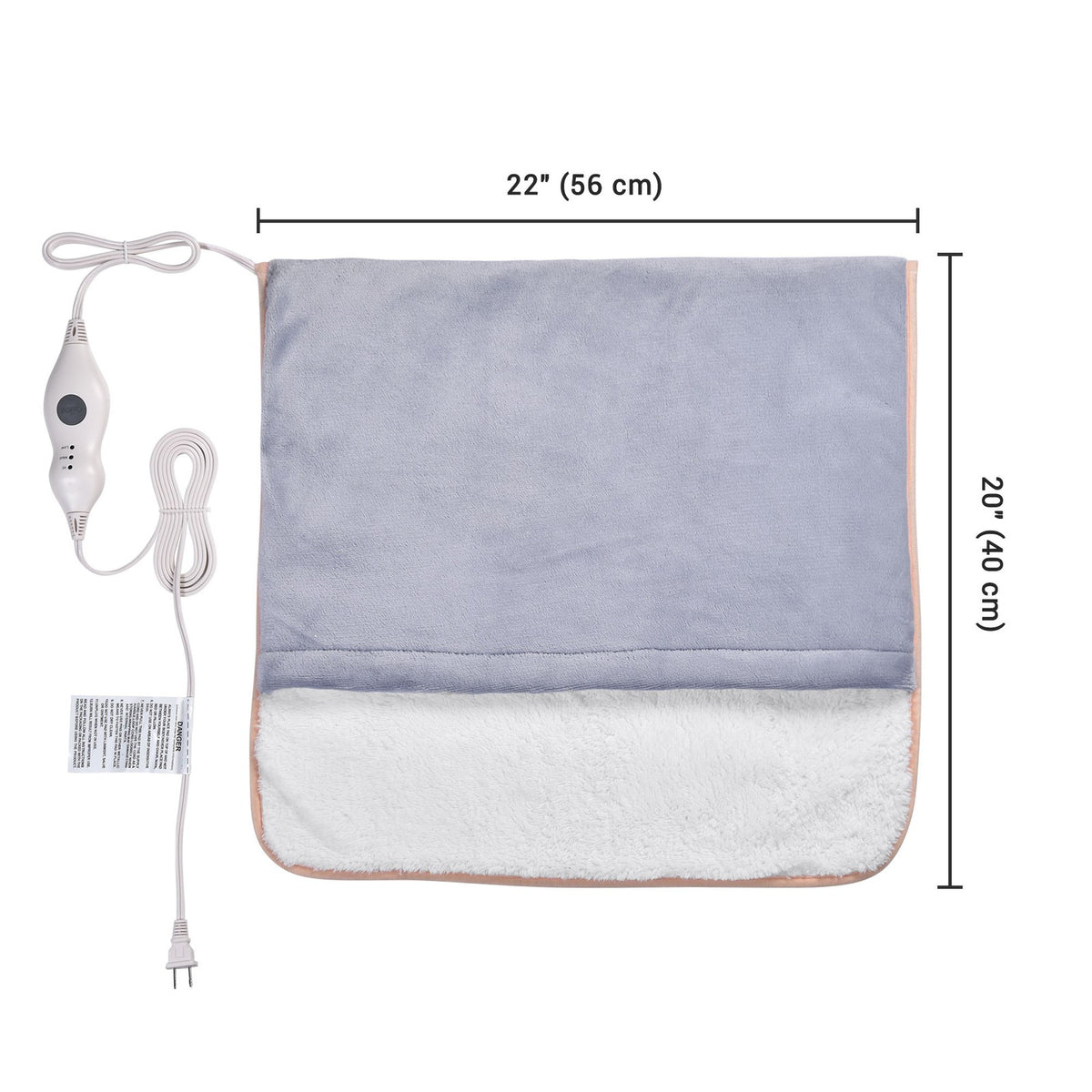 Electric Heated Foot Warmer Blanket with Auto Shut Off - Large Unisex Heating Pad