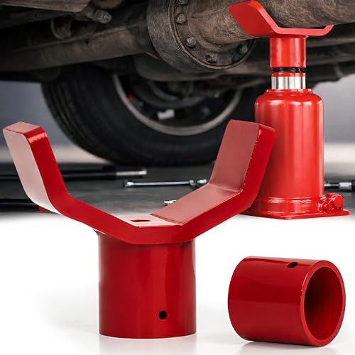 Heavy Duty Steel Bottle Jack Adapter 2-in-1 for 3-5 Ton Vehicle Lifts