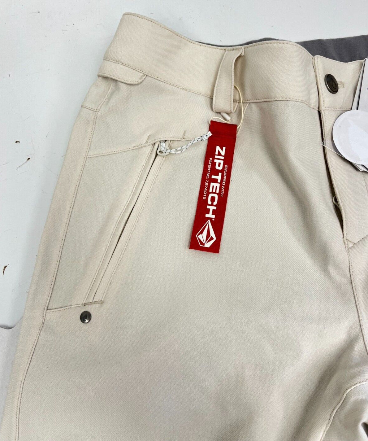 Women's Ski Pants Waterproof Breathable Insulated Off White Size XS or L