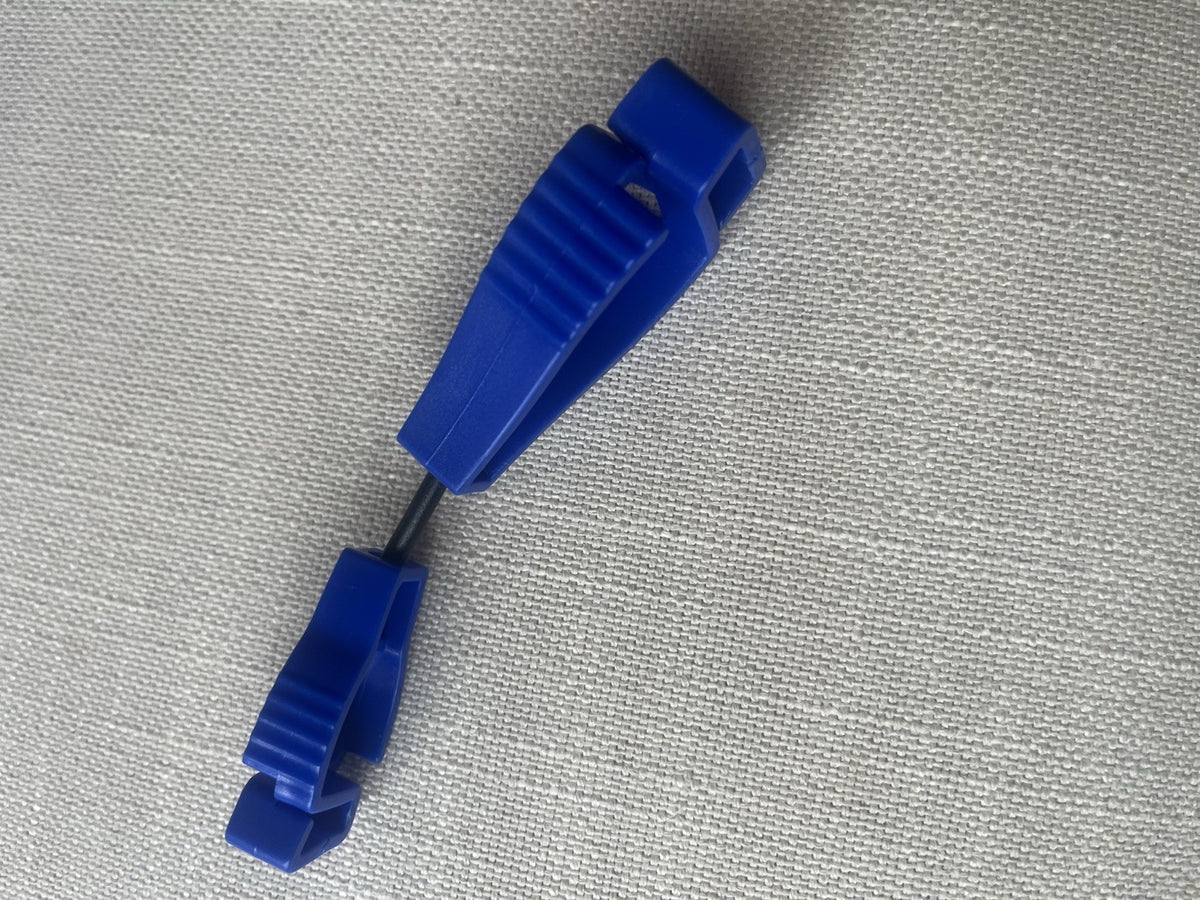 Blue Glove Clips for Work Gloves - Portable Belt Holders (Set of 5)