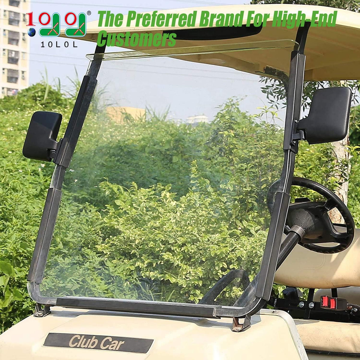 Golf Cart Windshield Sash Clips Set of 2 - Fits Club Car DS & Precedent