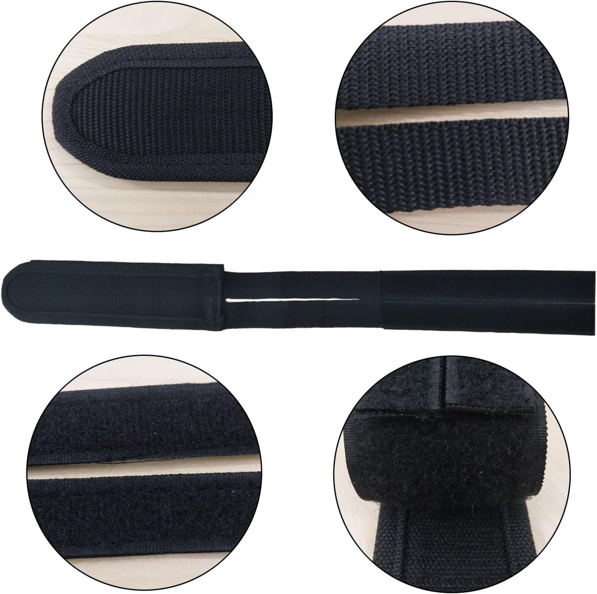 Adjustable Bike Pedal Straps for Cycling, Anti-Slip Toe Clips
