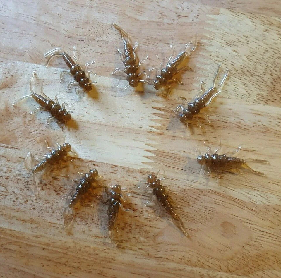 40 Pack of Stonefly Nymphs for Trout & Panfish Fishing - Multiple Colors