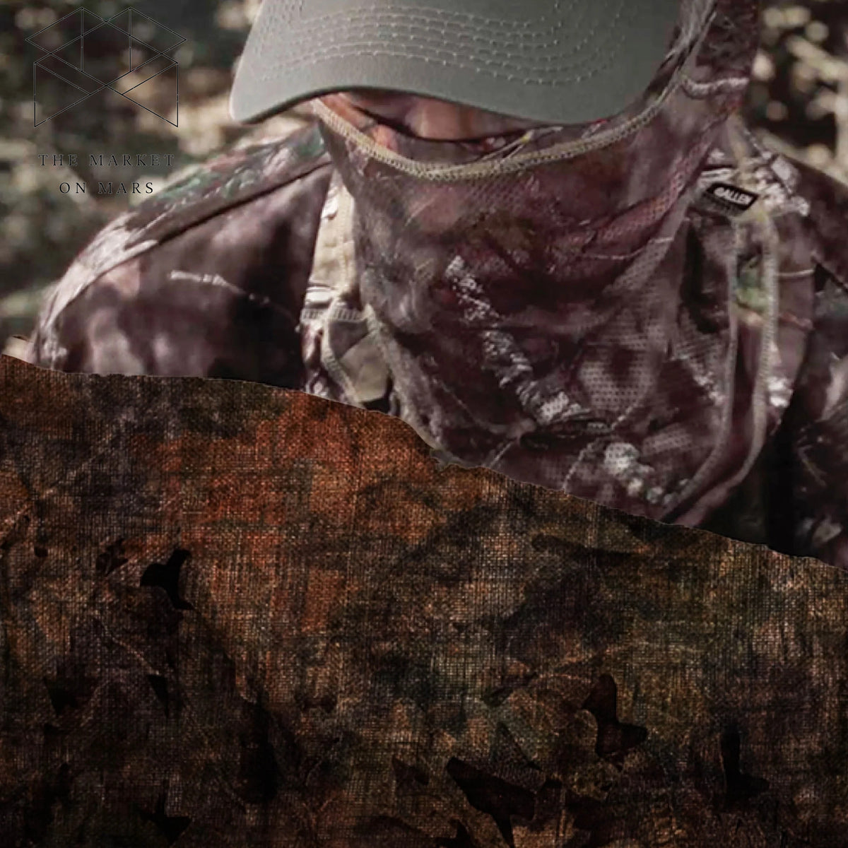 Camouflage Burlap Hunting Blind Material - 2 Pack, Large Coverage