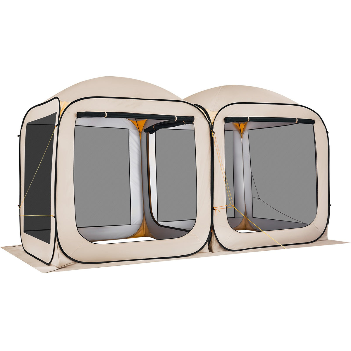 Outdoor Pop-Up Screen Tent 12x6 ft with Carrying Bag for Camping & Garden