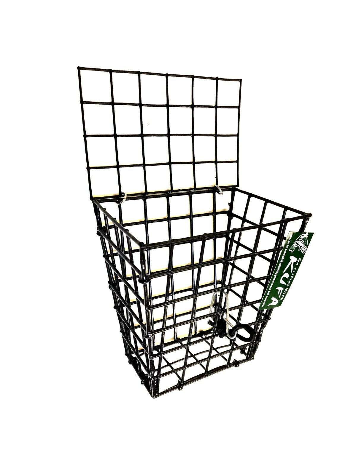 Vinyl Coated Steel Crab Trap Bait Cage - 7x6x4 Inch Fish Trap