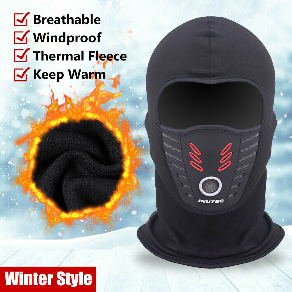 Winter Fleece Ski Mask with Neck Warmer for Men Women - Full Face Balaclava
