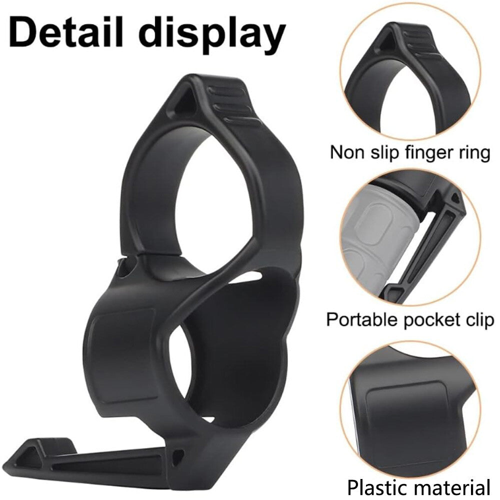 Tactical Flashlight Ring Holder with Clip for 1-Inch Flashlights, Portable and Durable