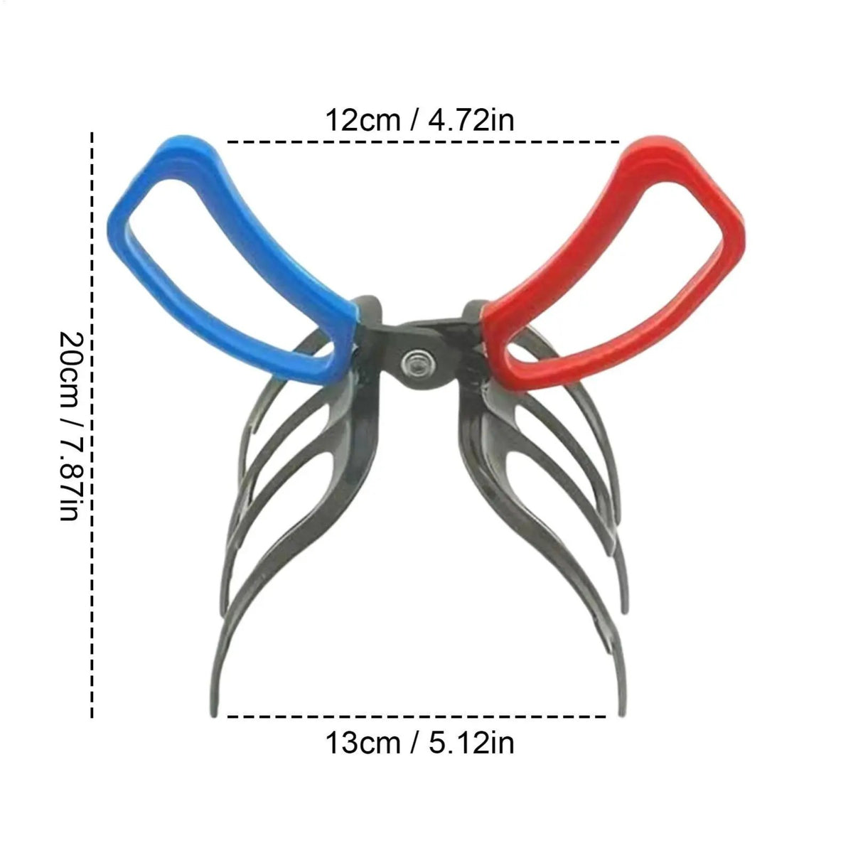 Portable Fish Gripper 3 Claw Metal Catch Control Tool for Anglers