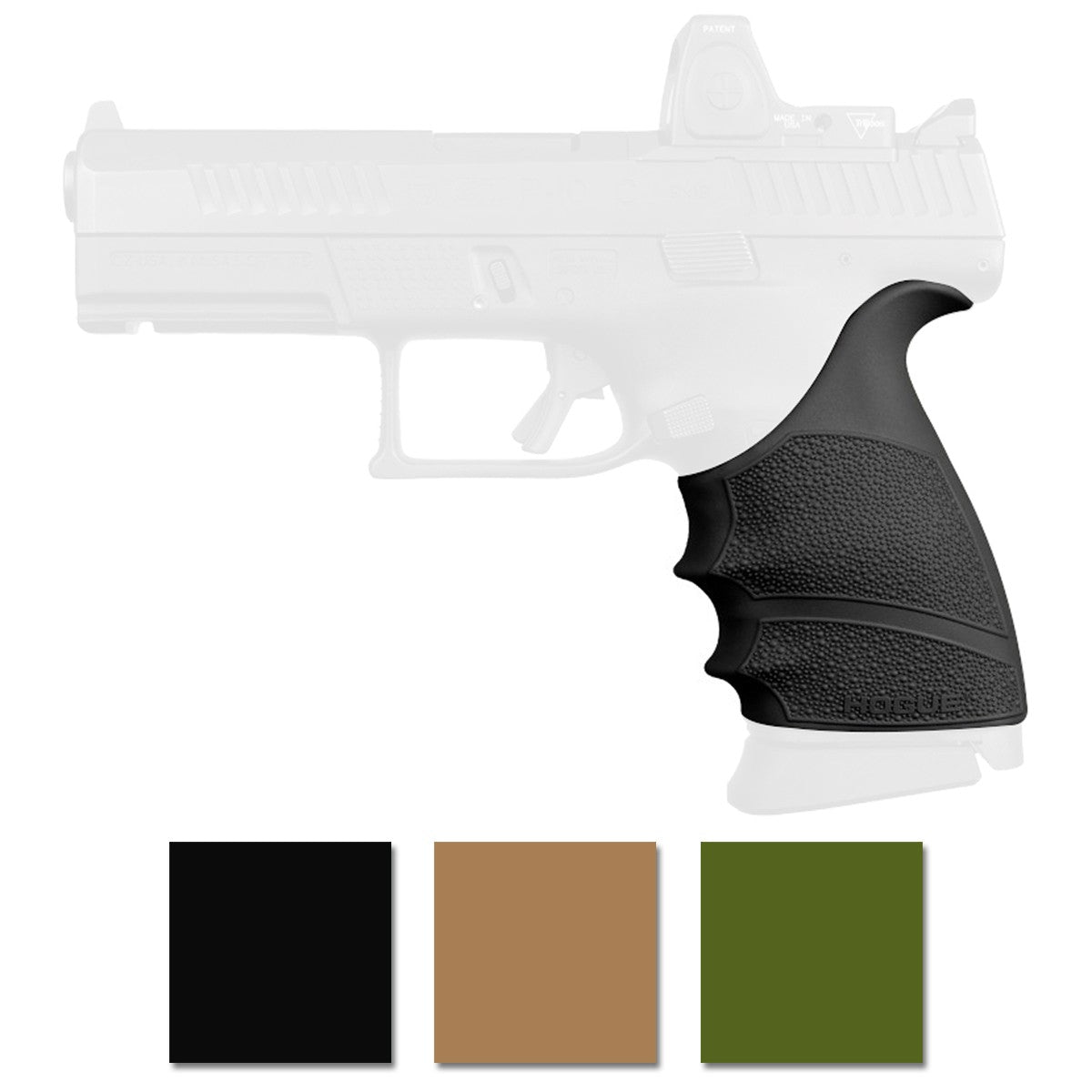 HandALL Beavertail Grip Sleeve for CZ P-10 Compact 9mm Handgun - Multiple Colors