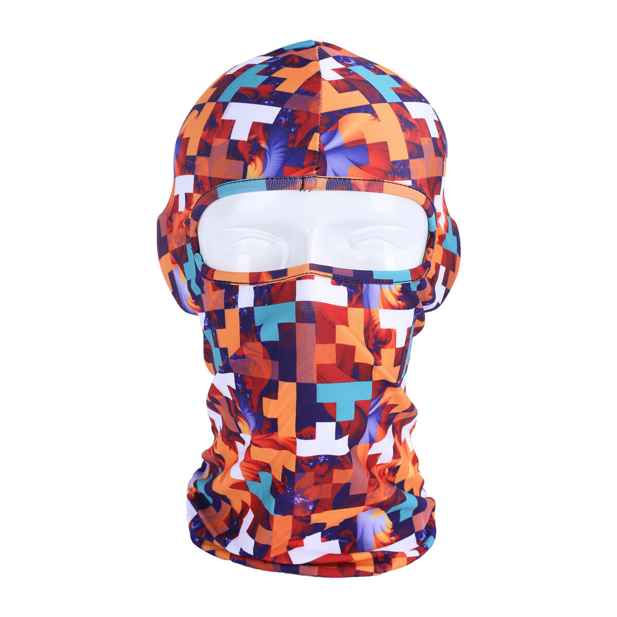 Camo Face Mask Balaclava Ski Mask UV Protector Cooling Head Cover for Men Women