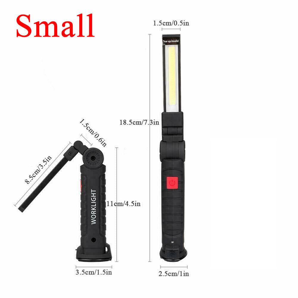 Rechargeable LED Work Light with Folding Torch & Magnetic Base - 1200000lm