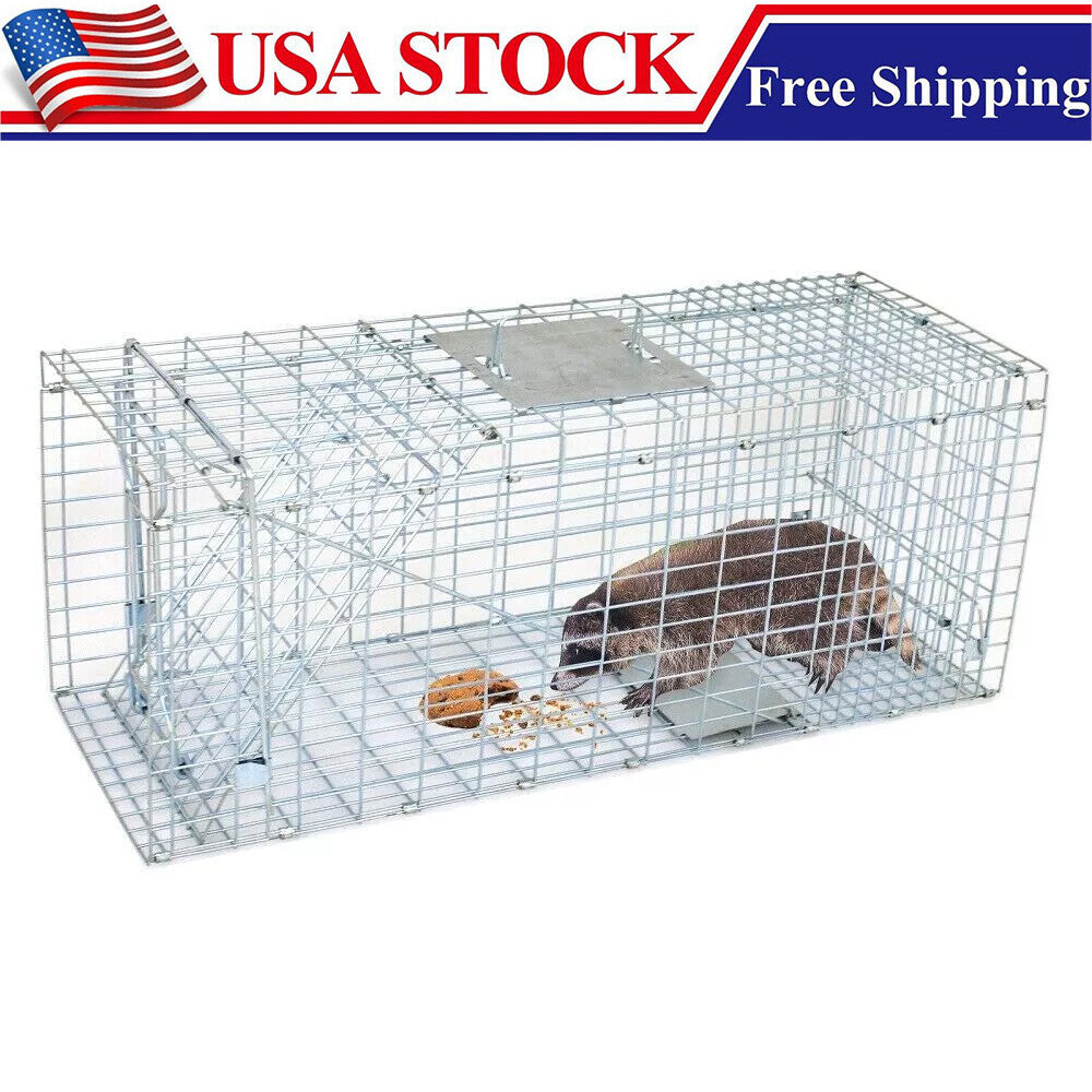 Extra Large Humane Animal Trap for Small Animals 24x8x7.5 Inches