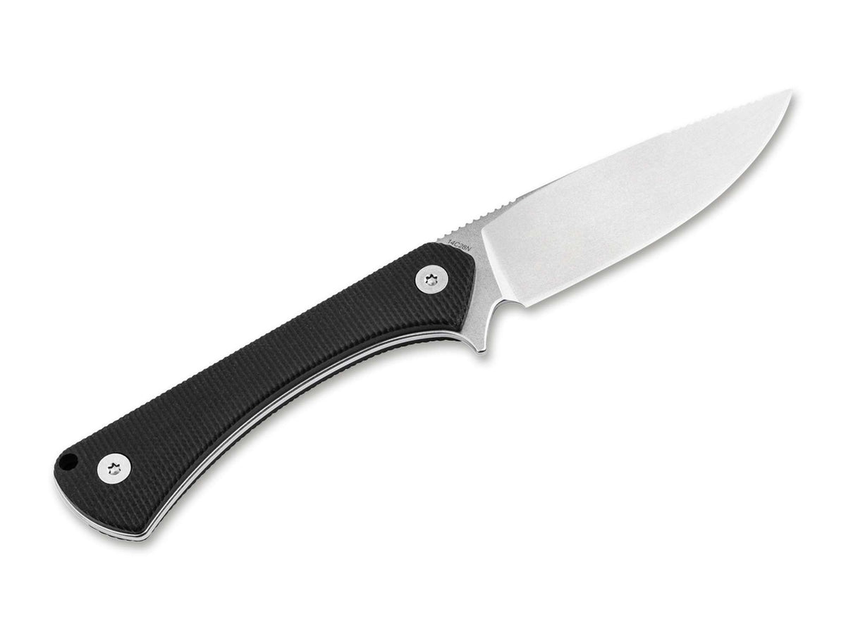 Fixed Blade Hunting Knife with 14C28N Steel and G10 Handle - Outdoor EDC