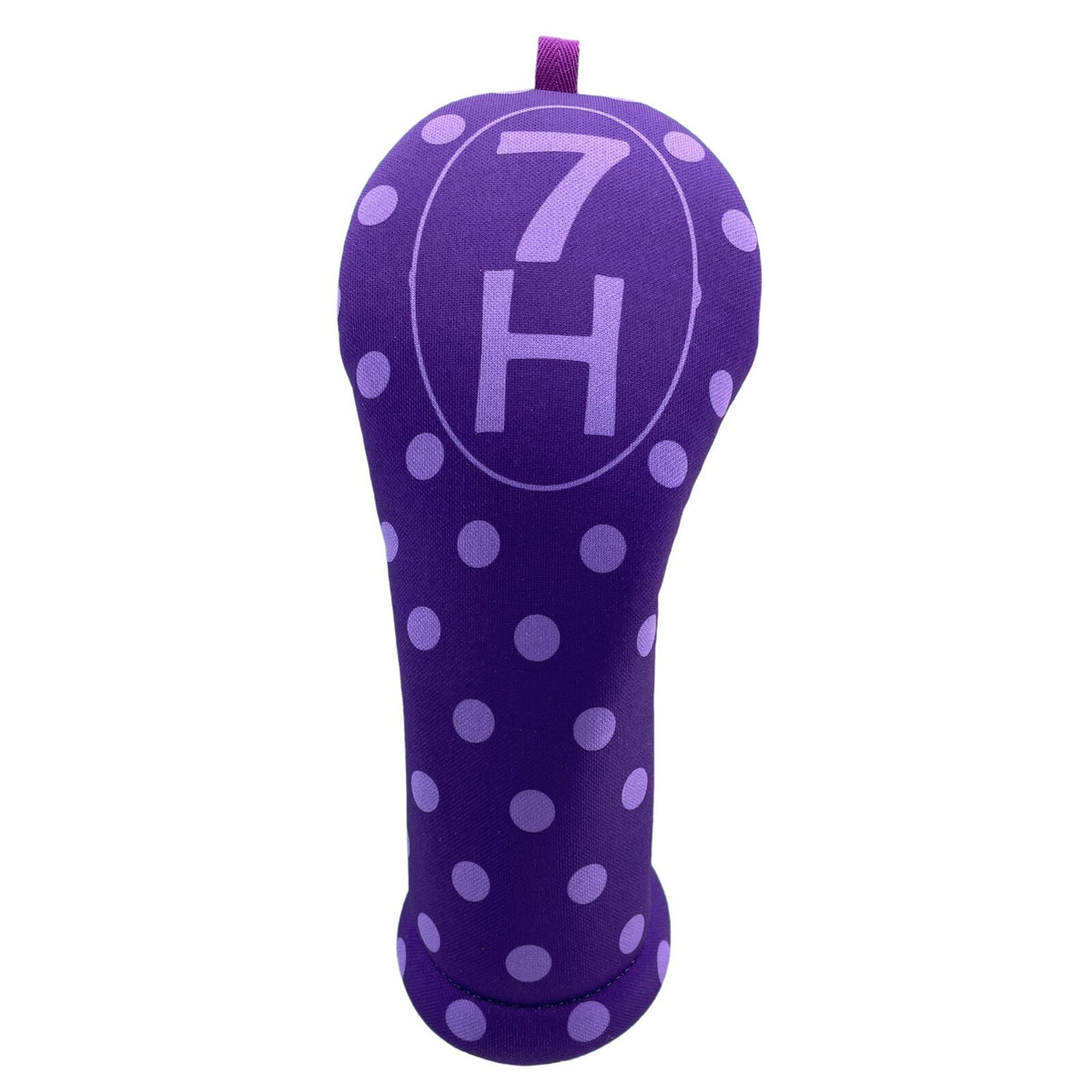 Women's Golf Club Headcover with Purple Polka Dots - Multiple Sizes & Clubs
