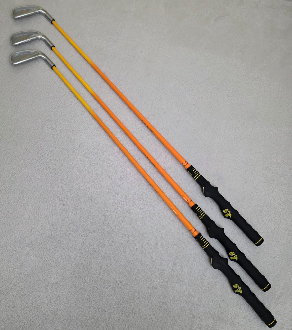 Golf Swing Trainer Practice Irons Set of 3 with Grip Aids for Beginners