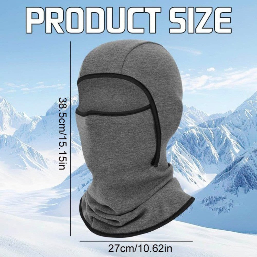 Unisex Winter Full Face Ski Mask Balaclava for Outdoor Sports - Black