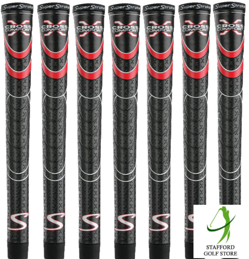 Golf Grip Set - Super Stroke Cross Comfort Undersize, Standard, Midsize & Jumbo