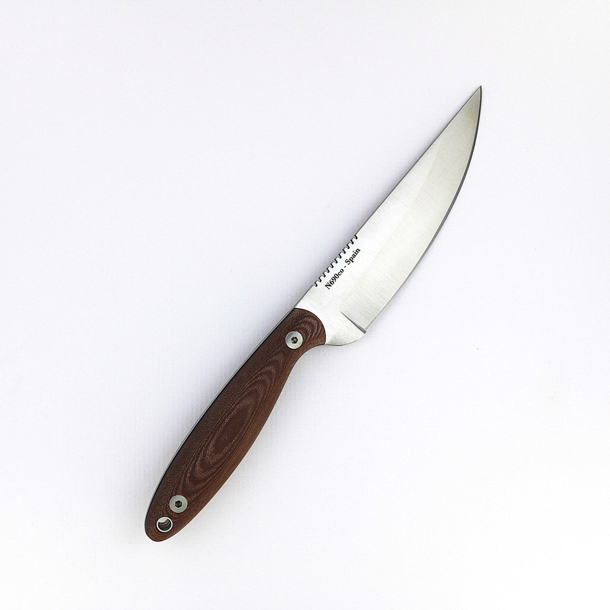 SlicKnives Curve 4.5 Brown Roach Belly Bird & Trout Knife