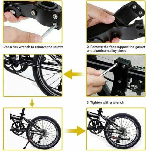 Adjustable Aluminum Bicycle Kickstand for 22-29 Inch Mountain and Road Bikes