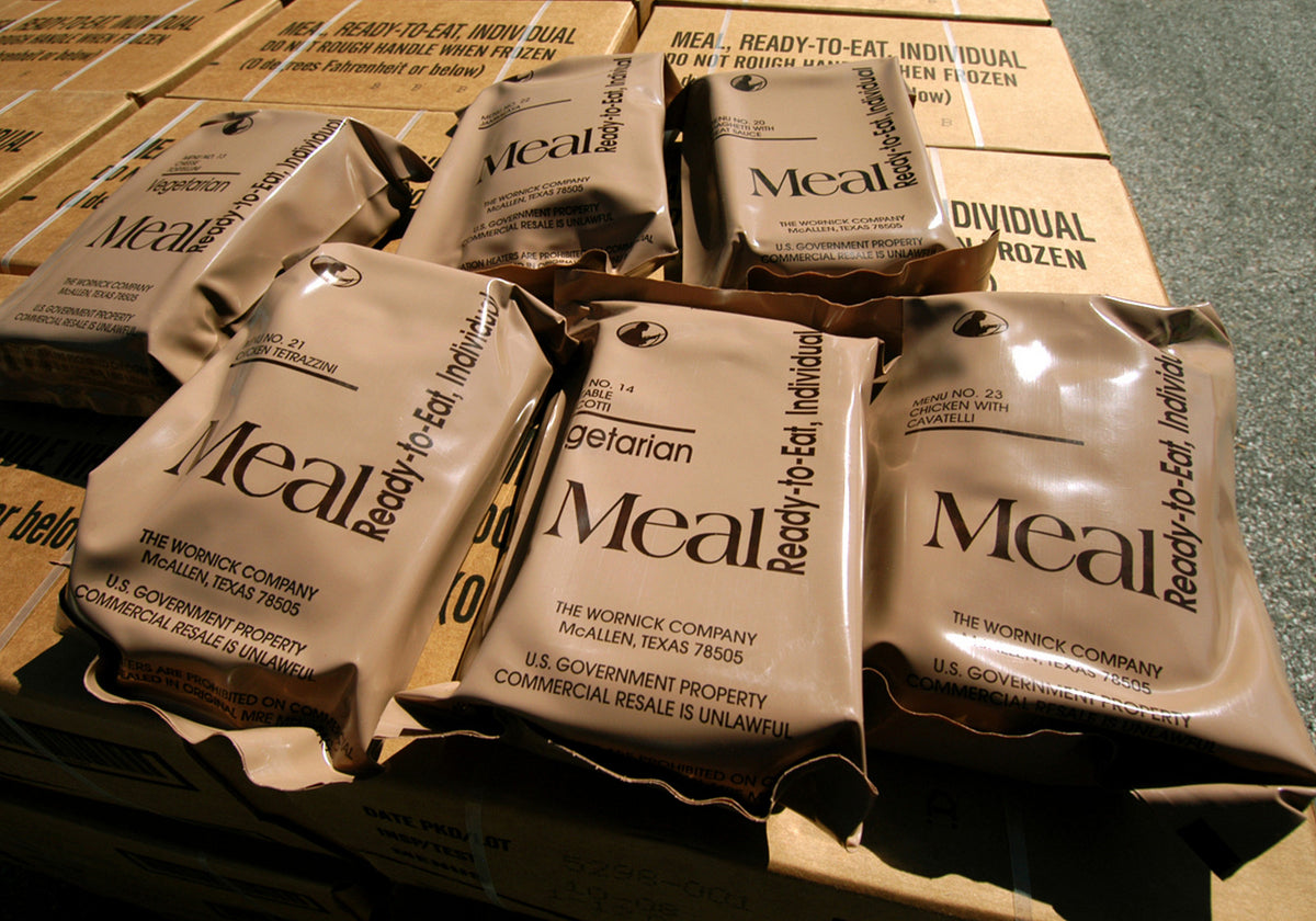 Military MRE Ready to Eat Meal Pack with Multiple Menu Options