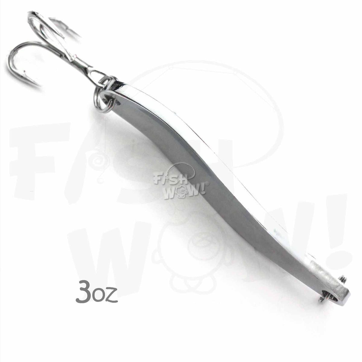 Fishing Spoon Jigs with Treble Hooks | Holographic Laser Trolling Lures | Multiple Sizes & Quantities