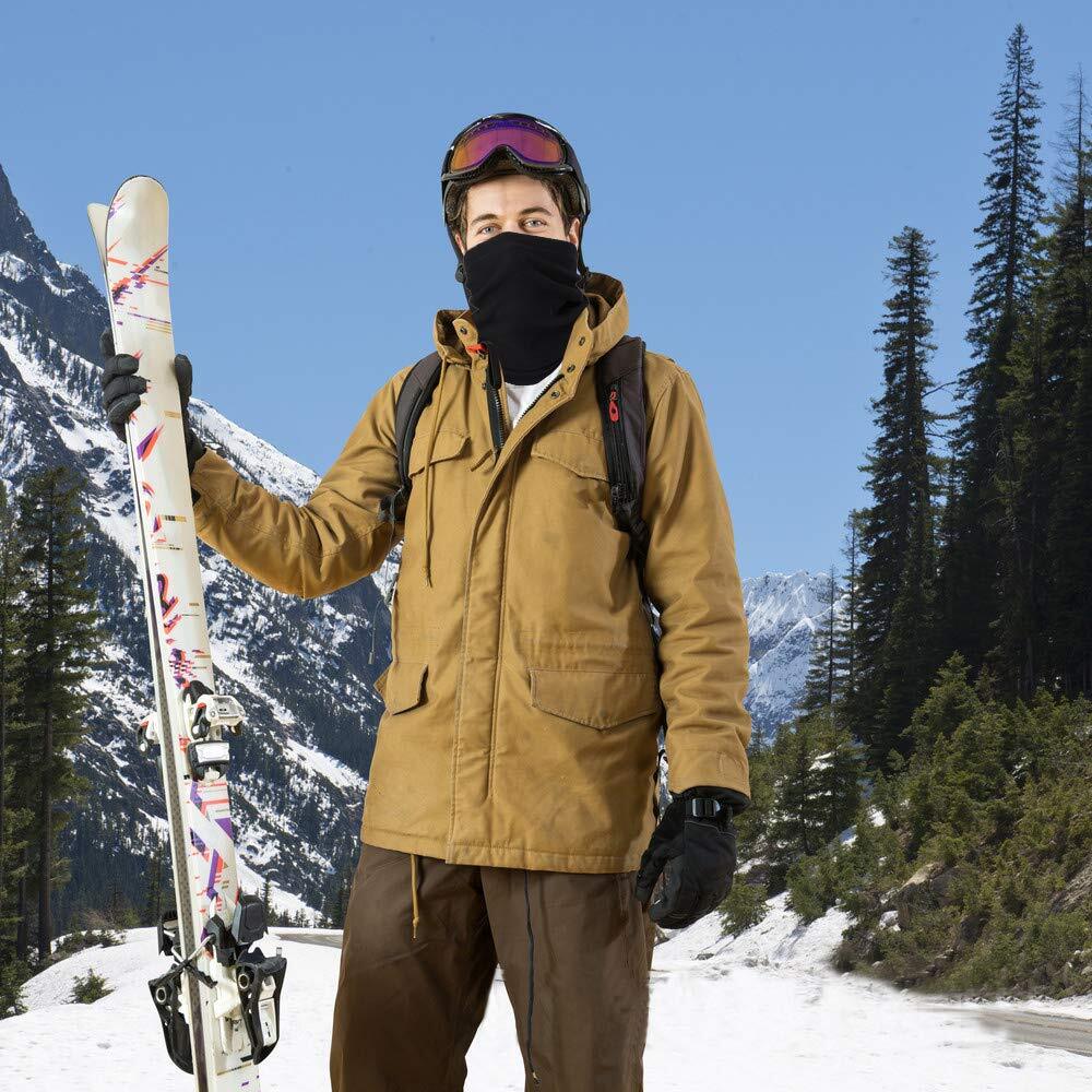 Winter Fleece Neck Gaiter Face Mask Scarf for Cold Weather Skiing Cycling