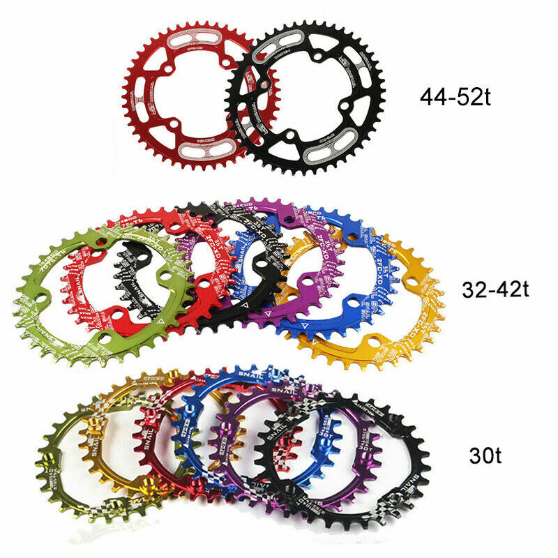MTB Bike Chainring 30-52T Narrow Wide 104mm BCD Single Crankset
