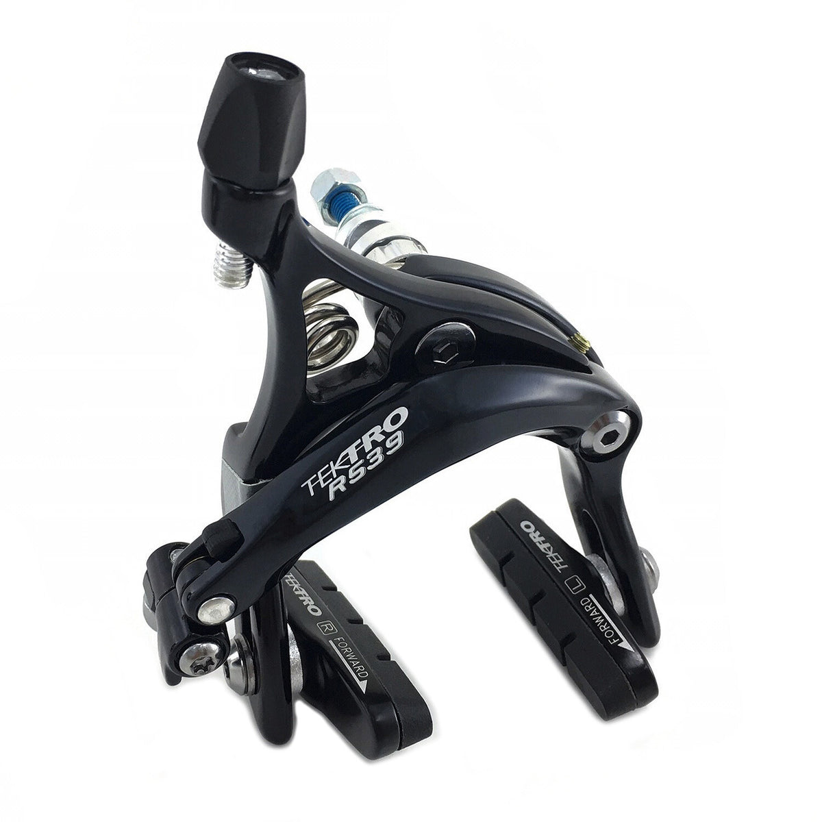 Tektro R539 Bicycle Caliper Brake Set 47-59mm Dual Pivot Black