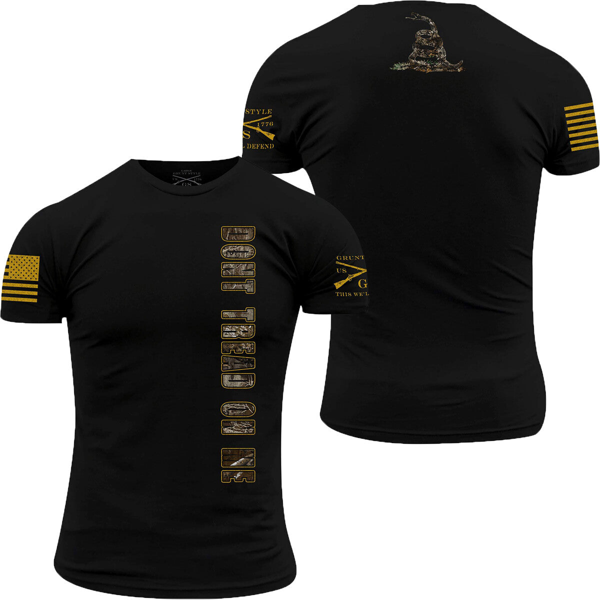 Realtree Edge Don't Tread On Me T-Shirt Black