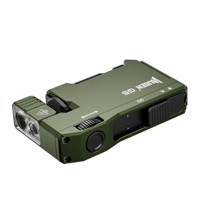Rechargeable EDC Flashlight with RGB Light and 400 Lumens