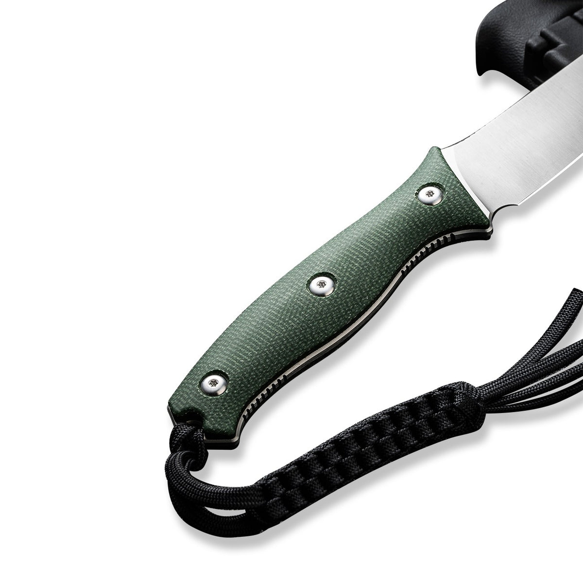 Fixed Blade Survival Knife with Green Micarta Handle and Nitro-V Steel Blade