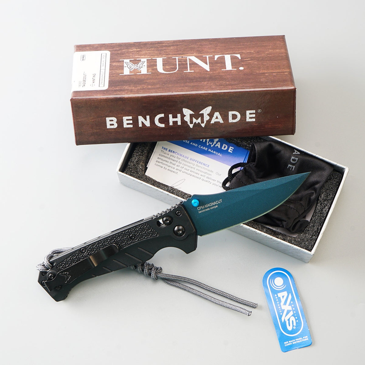 Folding Knife with CPM MagnaCut Blade and Gray Handle - EDC Pocket Knife